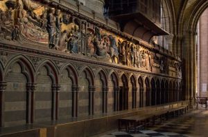 Choir screen at Notre Dame Cathedral