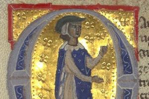 Medieval image of Bernart de Ventadour