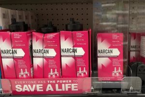 Narcan on a store shelf