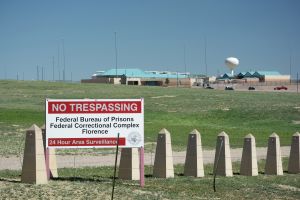 FLORENCE, COLORADO, USA - July 4, 2024: The Federal Correctional Complex Florence is a network of four federal penitentiaries including the ADX Supermax prison located near Canon City, Colorado.