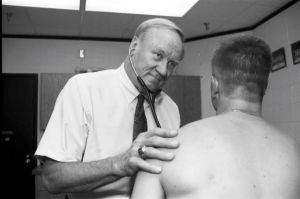 IU Athletics physician Dr. Brad Bomba, taken Oct. 5, 1993.