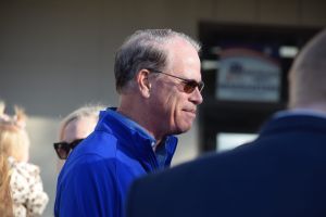 U.S. Sen. Mike Braun wearing sunglasses