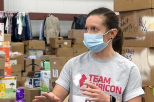 Jen Corsi, volunteer with Team Rubicon