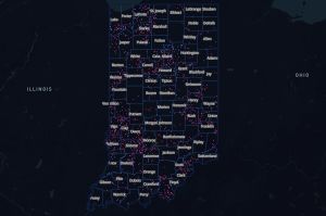 Indiana's broadband map