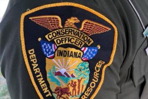 Indiana Department of Natural Resources officer arm badge 