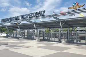 The entrance to the Indianapolis Motor Speedway (IMS).