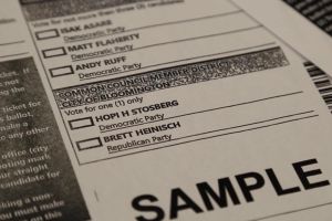 2023 fall sample ballot with the district 3 contested race