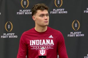 IU quarterback Kurtis Rourke on Tuesday, December 17, 2024 