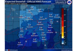 Snow will begin mid-morning tomorrow morning with the heaviest snow during the afternoon and evening.