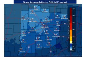 Snow will begin mid-morning tomorrow morning with the heaviest snow during the afternoon and evening.