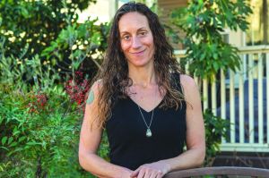 Gabrielle Myers headshot, garden