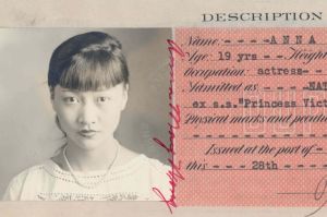 "Certificate of Identity" for 1920s actress Anna May Wong