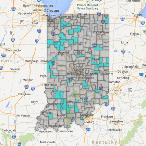 Take a look below at our map showing the 51 Indiana school districts enrolling fewer than 1000 students.