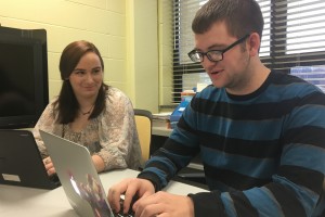 Milan High School senior Evan Smith has limited internet access at home, and often tries to complete his homework at school. Milan Community Schools is the rare rural school district that invested in high speed internet. 