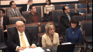 Jennifer McCormick, State Superintendent of Public Instruction, center, discusses the Indiana Department of Eduction's budget request at the Hose Ways and Means Committee hearing on Thursday, Feb. 2, 2017. (photo credit: Indiana General Assembly)