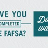 FAFSA reminder from the U.S. Department of Education. (Department of Education)